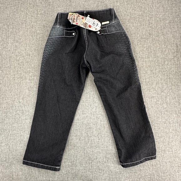 Posesion Butt Lifting Capri Jeans Colombian USA Size 1 Black MSRP $55 - Picture 10 of 16